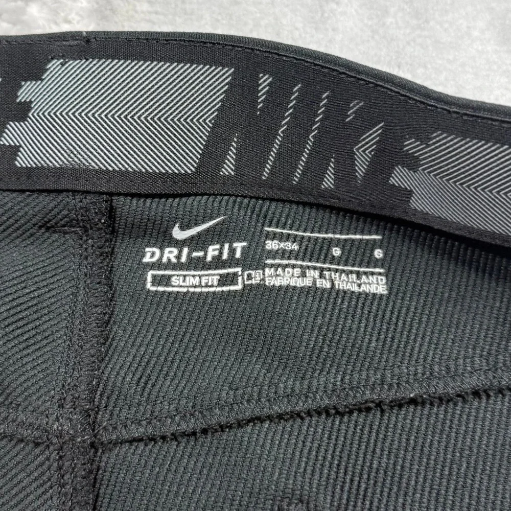 Nike Golf Dri-FIT Slim Fit Pants Mens 36x34 Black 5-Pocket Performance Trousers